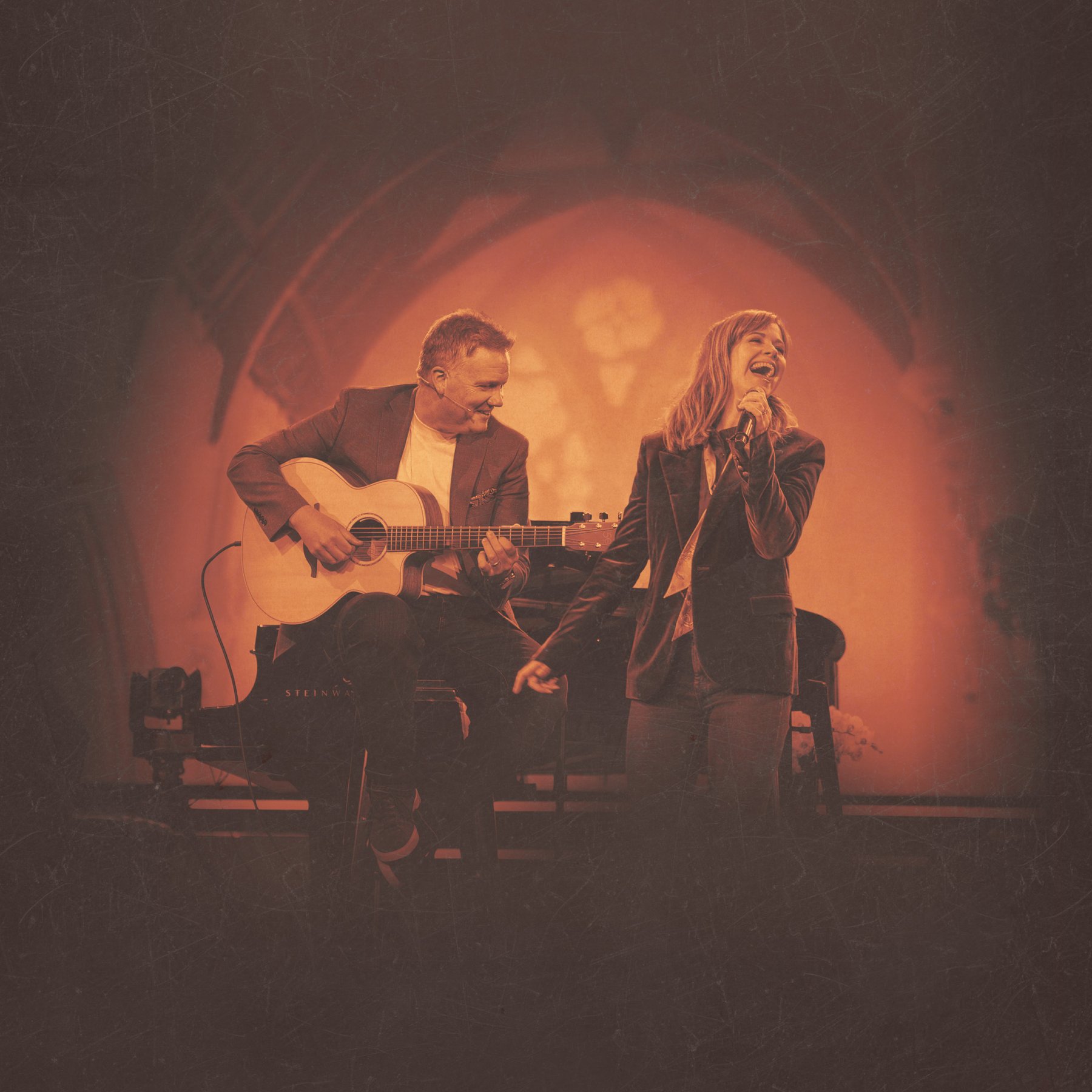 Keith and Kristyn Getty performing together on stage